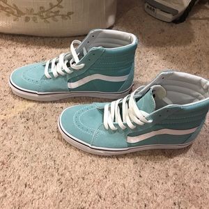Brand new vans hightops seafoam women’s 8.5
